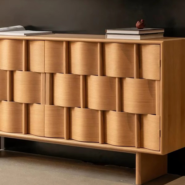 WEAVECRAFT Modern Solid Wood Sideboard
