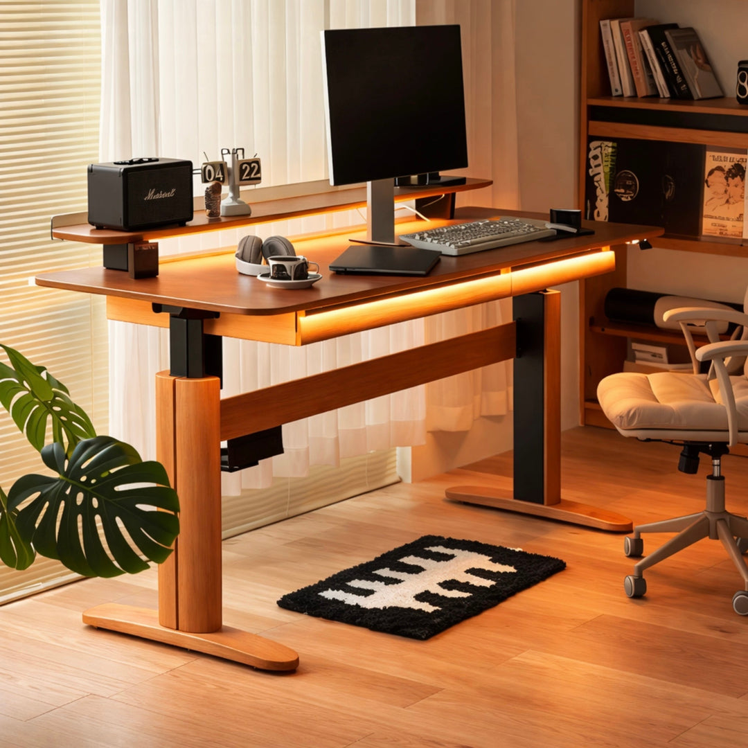 DOUGLAS Modern Solid Wood Adjustable Study Table