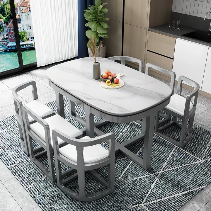 CONVENE Modern Compact Dining Table With Chairs