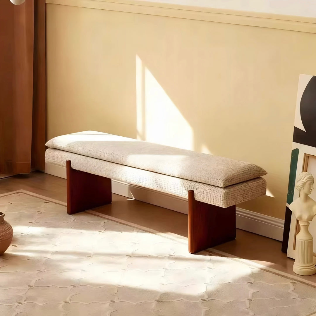 VELORA Modern Fabric Bench