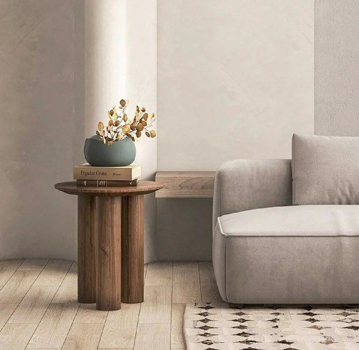 AROVIK Rustic Solid Wood Side Table (INSTOCK)