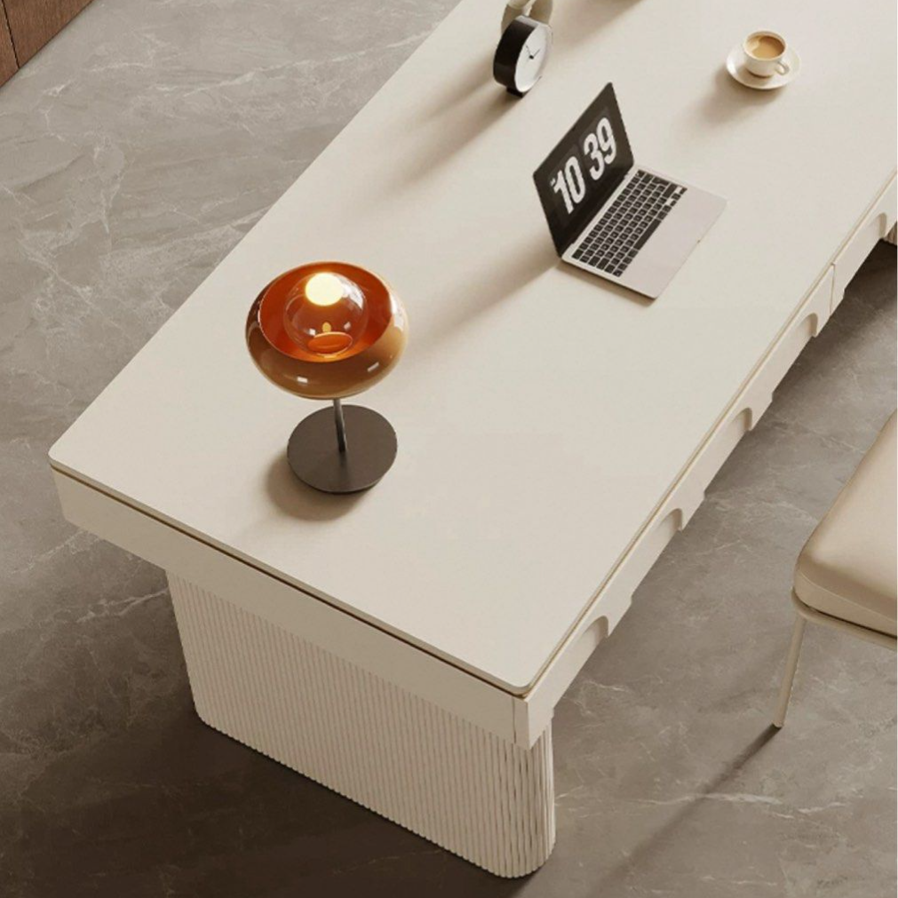 PRESON Modern Sintered Stone Study Table - Radical Homes Singapore