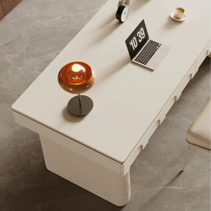 PRESON Modern Sintered Stone Study Table - Radical Homes Singapore