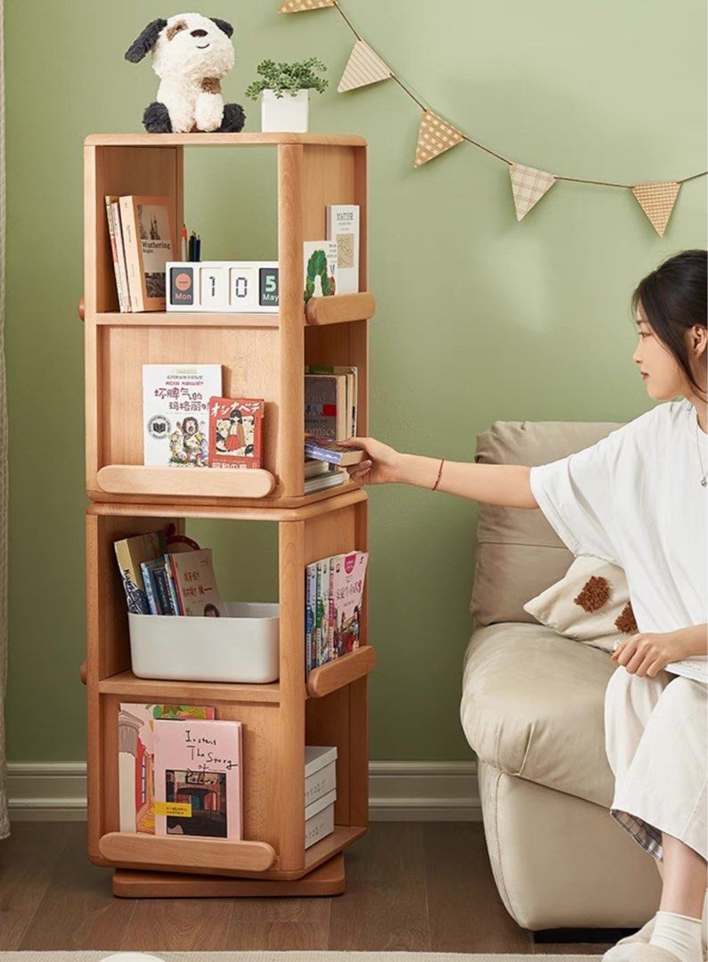 EILIEA Scandinavian Swivel Bookshelf - Radical Homes Singapore