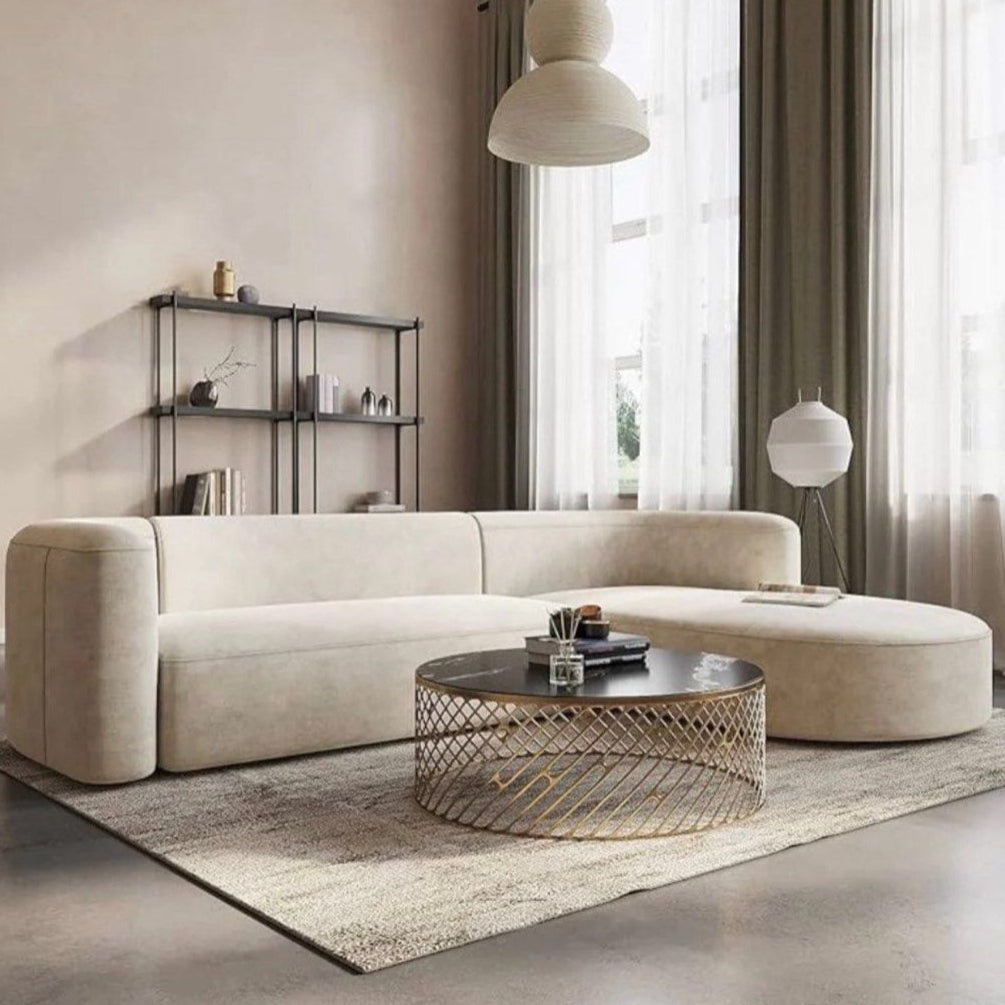 DAMPTON Modern Curve Sofa - Radical Homes Singapore