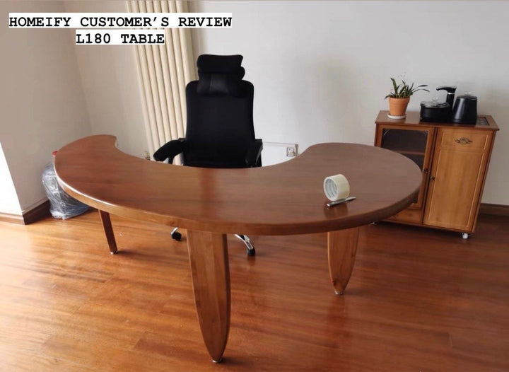 EVANDER Modern Wood Work Desk - Cassa Haus Singapore
