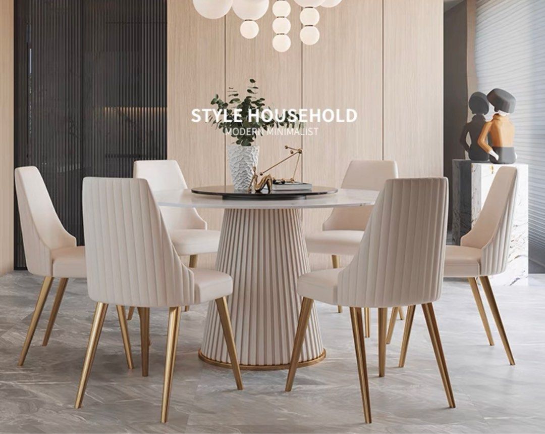 AEDA Modern Leather Dining Chair - Radical Homes Singapore