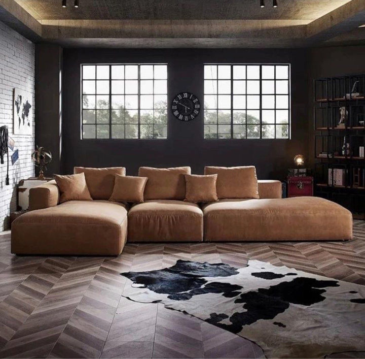 NOTION Sectional Scratch Resistant Double Chaise Sofa - Radical Homes Singapore