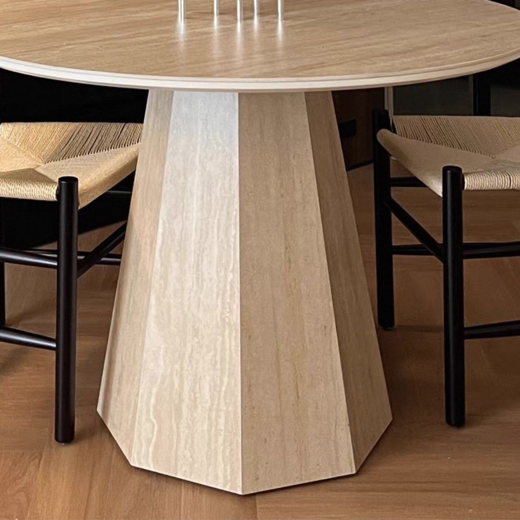 CORDIA Modern Travertine Dining Table - Radical Homes Singapore