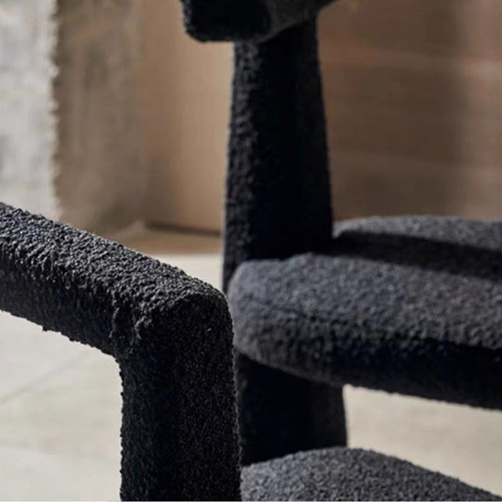 PRESAN Modern Boucle Dining Chair - Radical Homes Singapore
