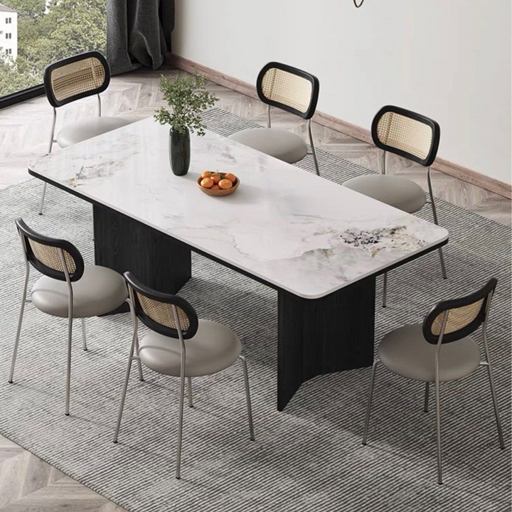 ZORELIS Modern Sintered Stone Dining Table - Cassa Haus Singapore