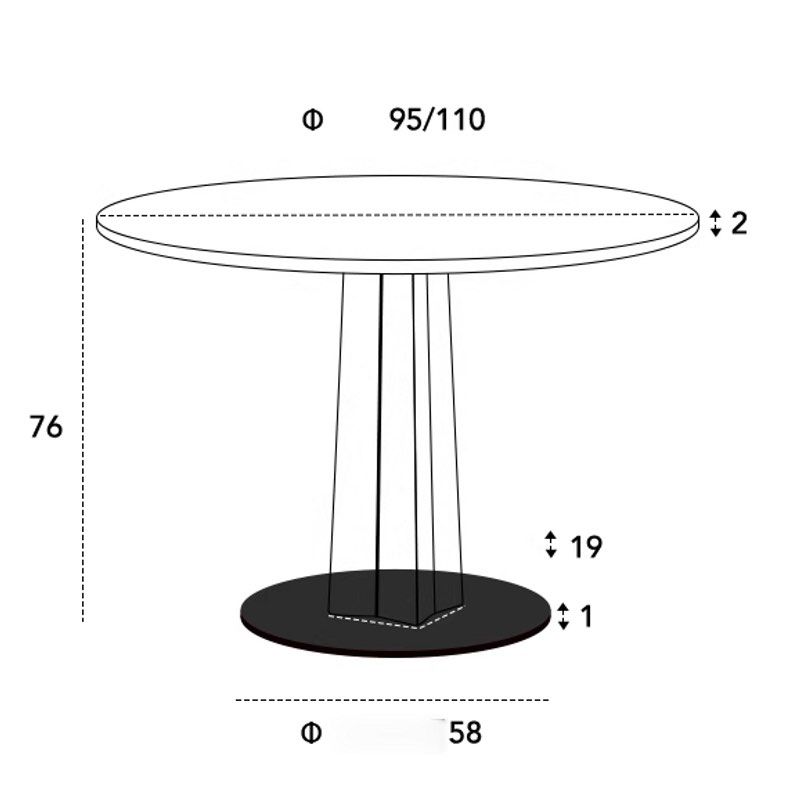 COLE Modern Solid Wood Round Dining Table - Radical Homes Singapore