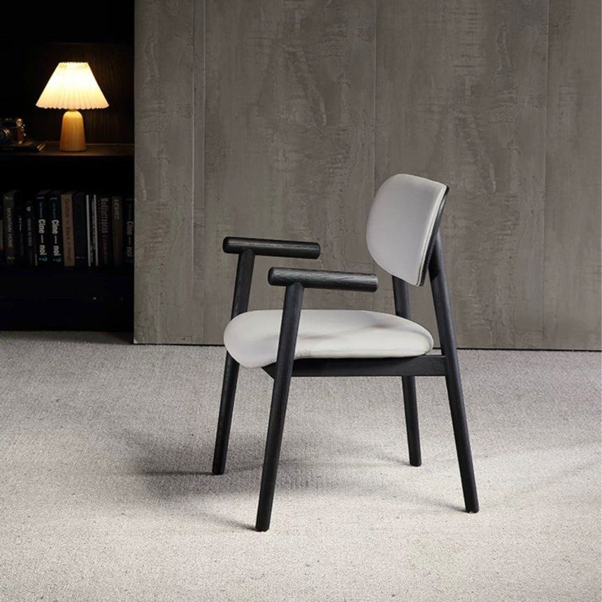 TAGE Modern Leather Dining Armchair - Radical Homes Singapore