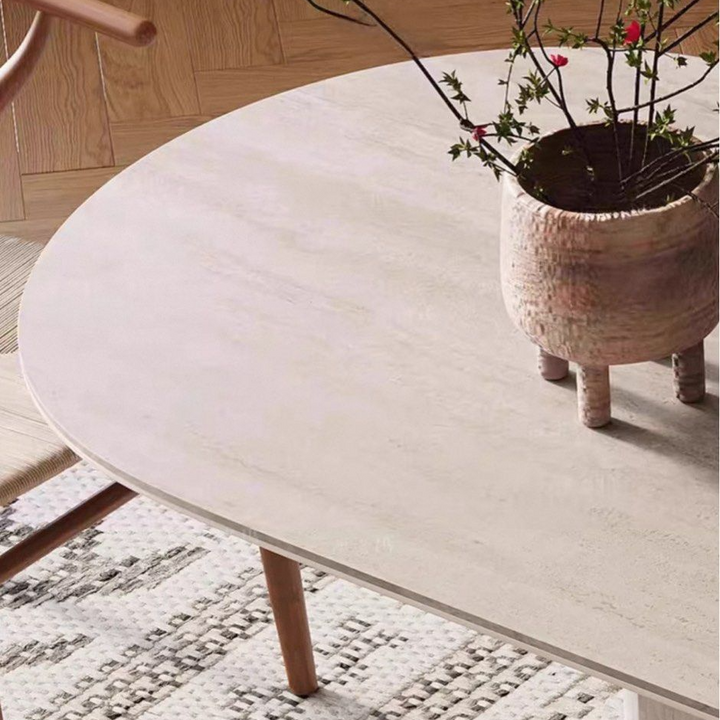 SAPPH Modern Travertine Dining Table - Radical Homes Singapore