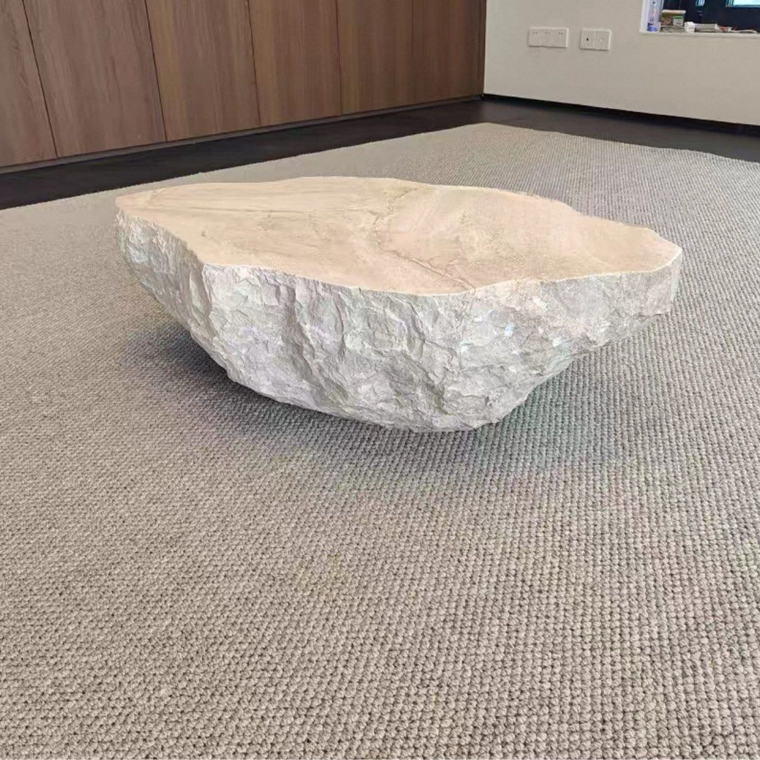 IOSEN Modern Travertine Coffee Table - Radical Homes Singapore