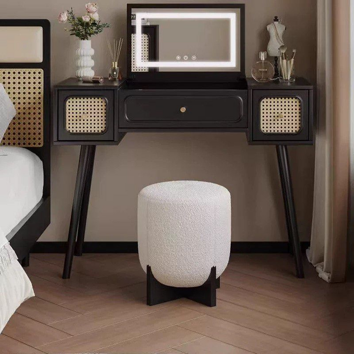 GAMO Modern Boucle Vanity Stool - Radical Homes Singapore