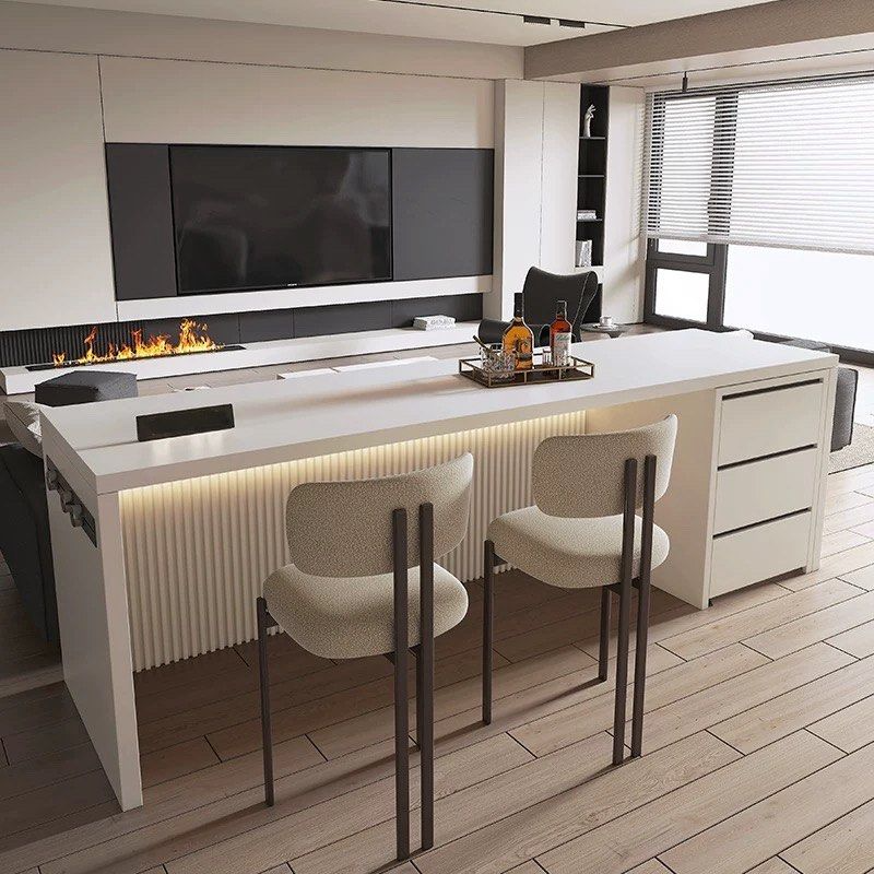 ALRIC Modern Sintered Stone Bar Table - Radical Homes Singapore
