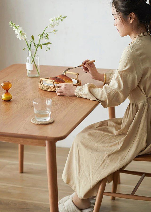 RAVELIN Modern Solid Wood Dining Table - Cassa Haus Singapore