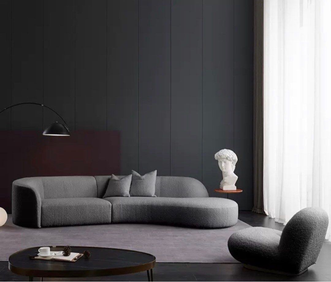ELLE Boucle Sectional Sofa - Radical Homes Singapore
