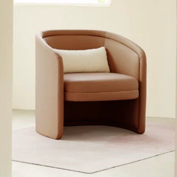 JAYDEN Modern Leather Armchair - Radical Homes Singapore