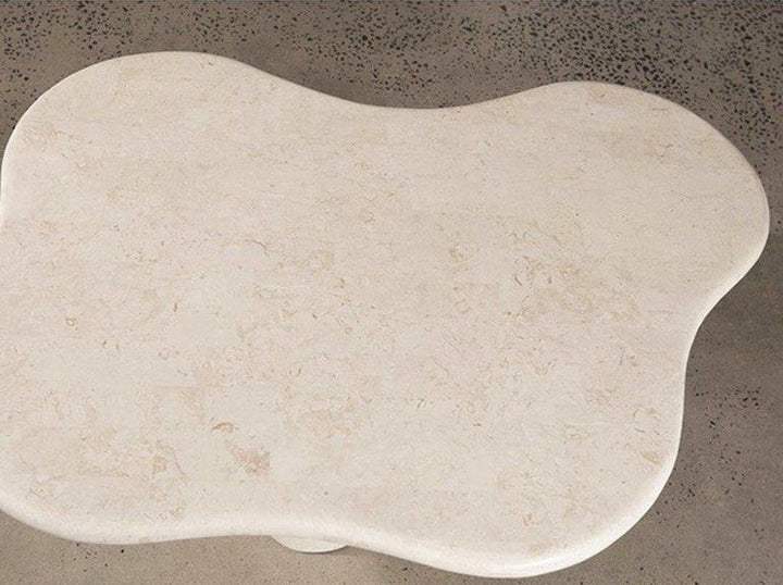 DENIS Modern Travertine Coffee Table - Radical Homes Singapore