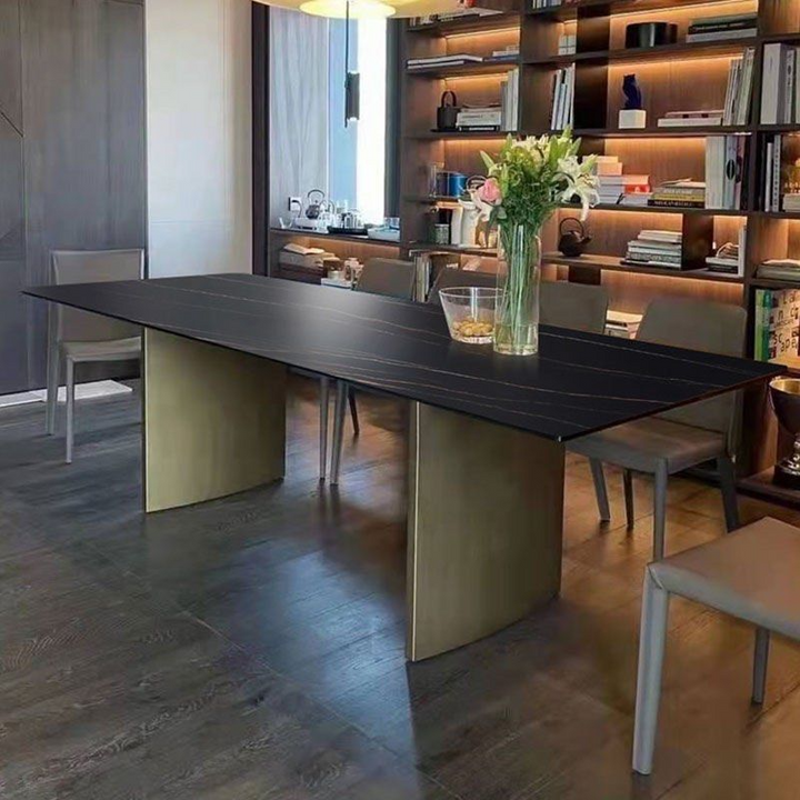 DARNELL Modern Sintered Stone Dining Table - Radical Homes Singapore