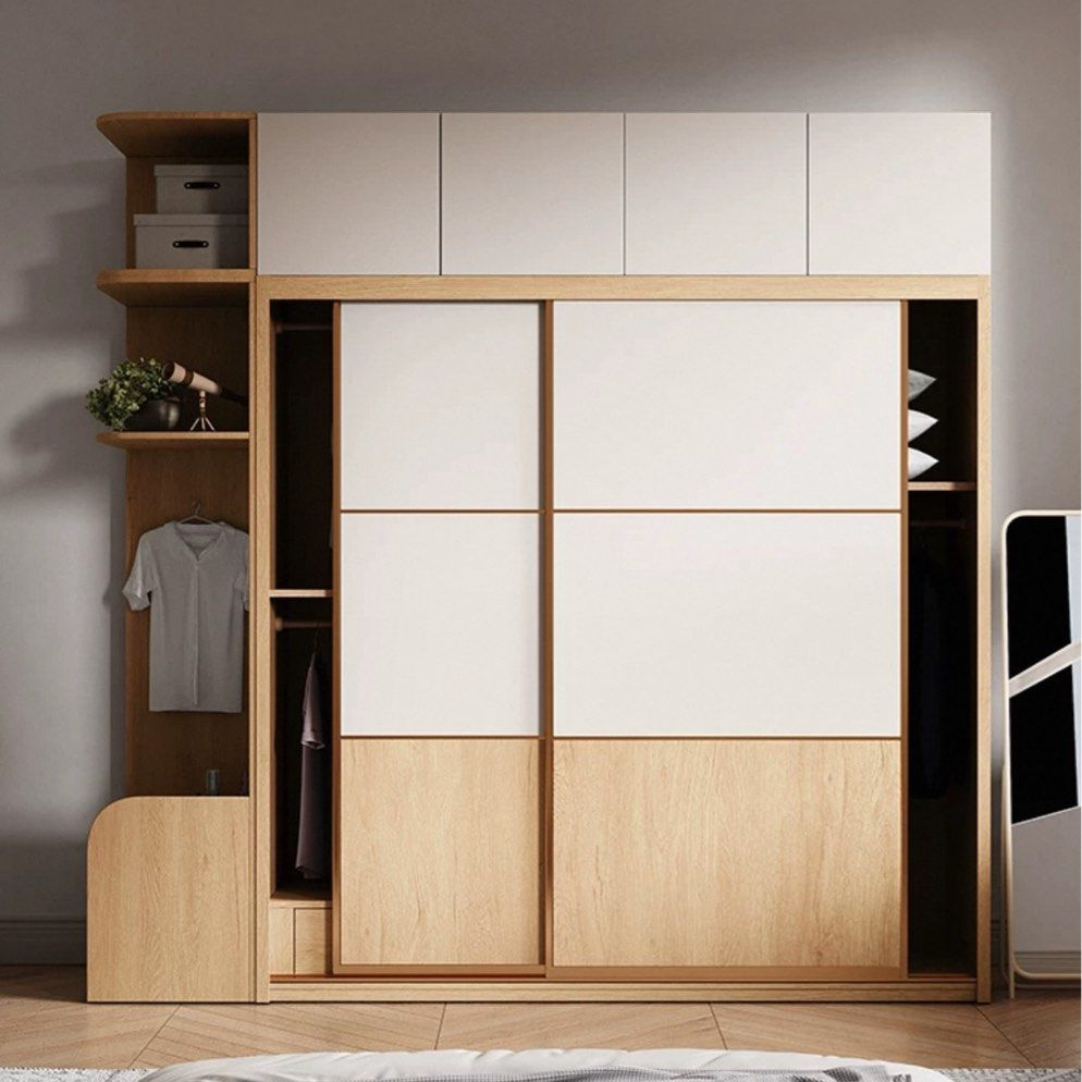 GORO Japandi Solid Wood Wardrobe - Radical Homes Singapore