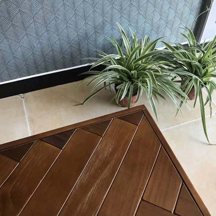 CHEVRON Herringbone Solid Wood Coffee Table - Cassa Haus Singapore