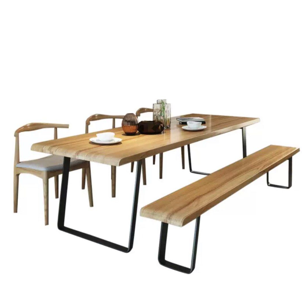 BRAD Modern Solid Wood Dining Table - Radical Homes Singapore