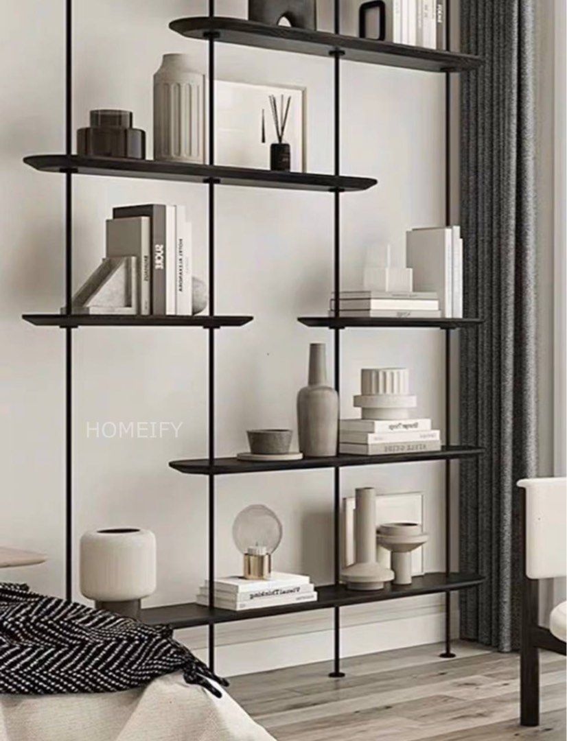 SABELLY Modern Full Length Wall Shelf - Radical Homes Singapore