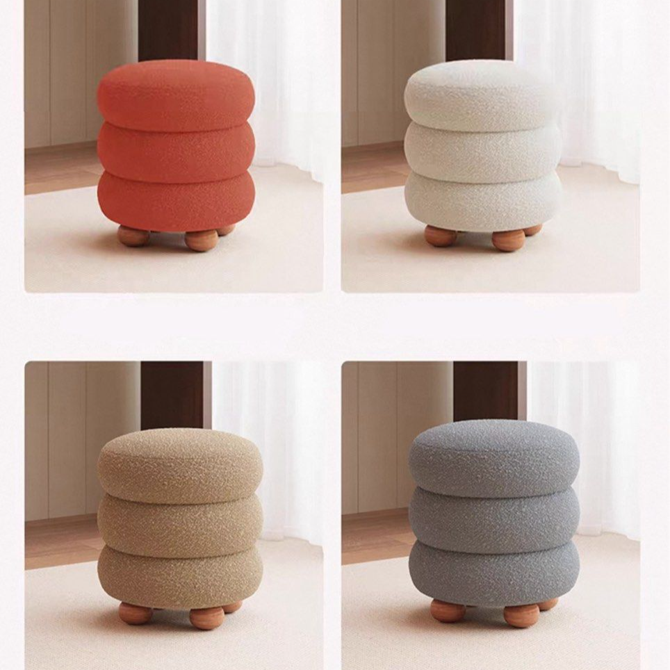 TROFUS Lamb Wool Stool - Radical Homes Singapore