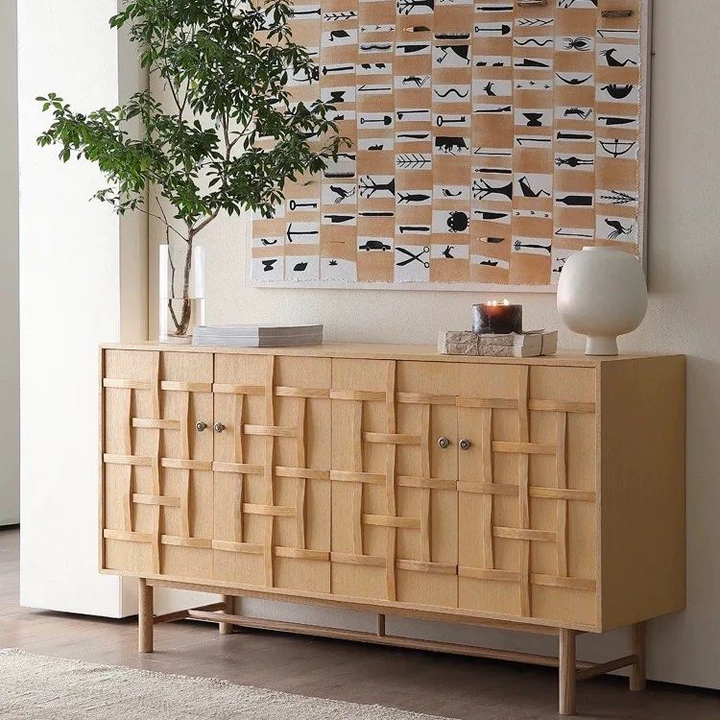 AOSSE Modern Solid Wood Sideboard - Radical Homes Singapore