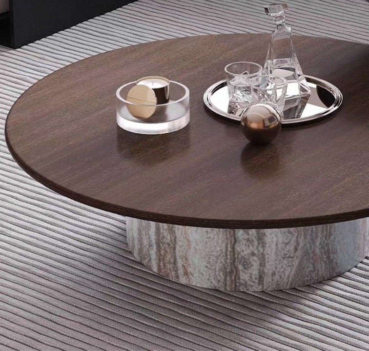 AUREVAN Modern Marble Coffee Table - Cassa Haus Singapore