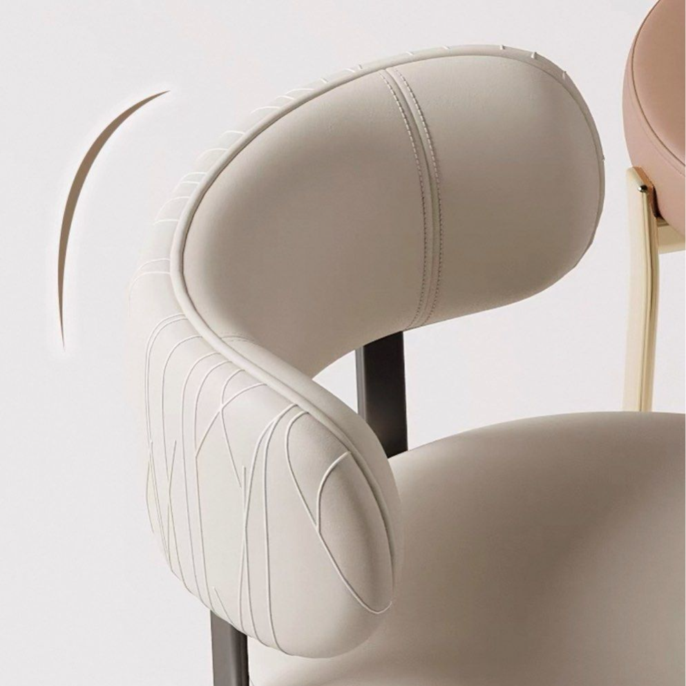 AREKEL Modern Leather Dining Chair - Radical Homes Singapore