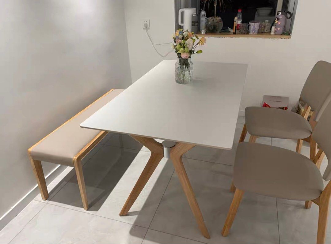 HAYES Japandi Dining Table & Chairs - Radical Homes Singapore