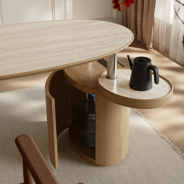 STEION Japandi Sintered Stone Study Table - Radical Homes Singapore