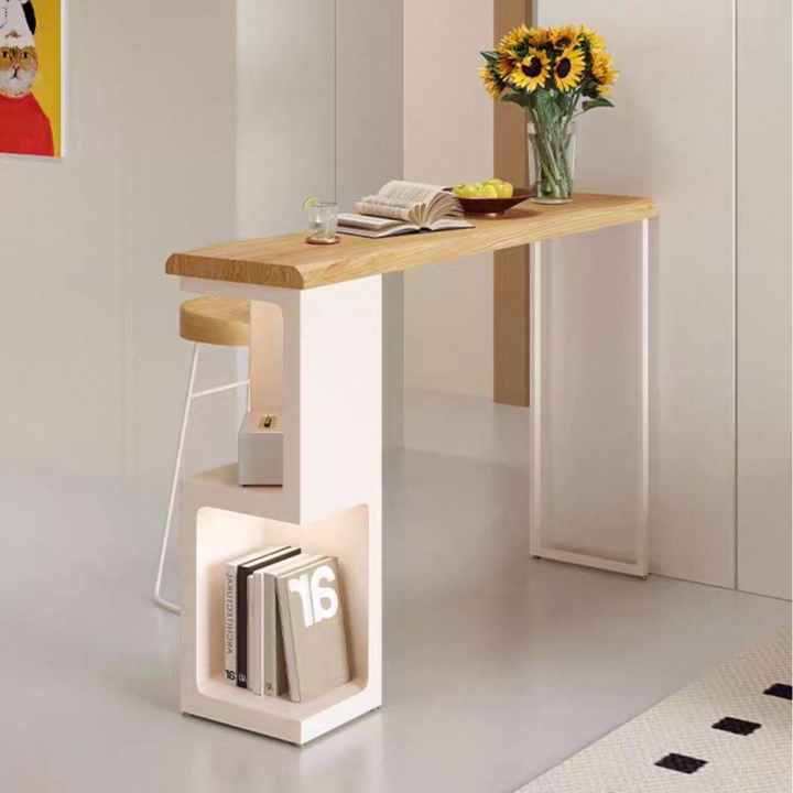BUREJ Modern Solid Wood Bar Table - Radical Homes Singapore