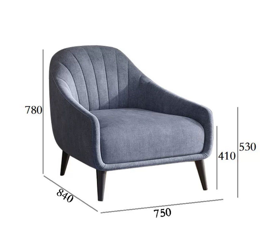 HARMONY Modern Fabric Armchair - Radical Homes Singapore
