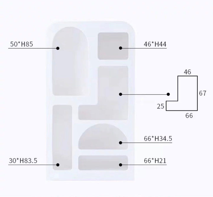HERAN Minimalistic Standing Display Shelf - Radical Homes Singapore