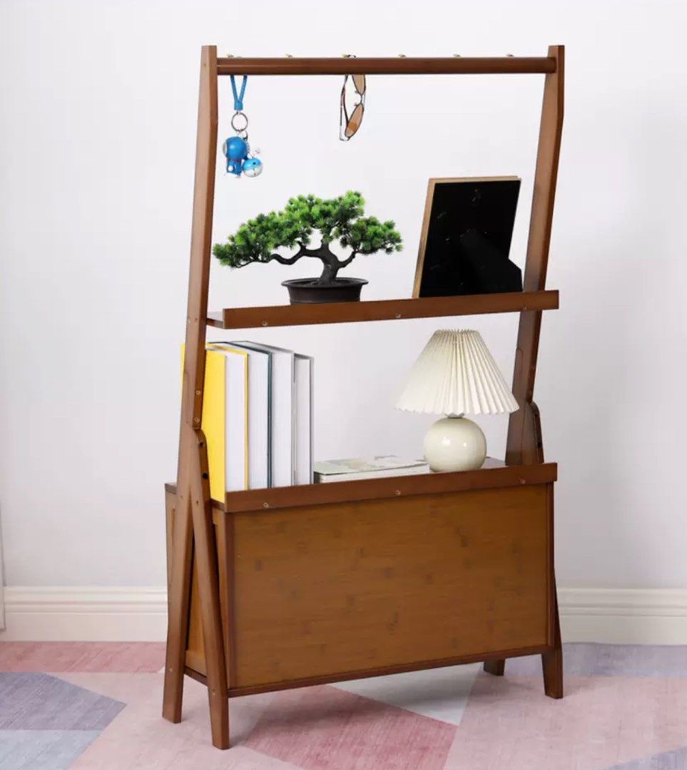 SAMUEL Rustic Solid Wood Shelf - Radical Homes Singapore