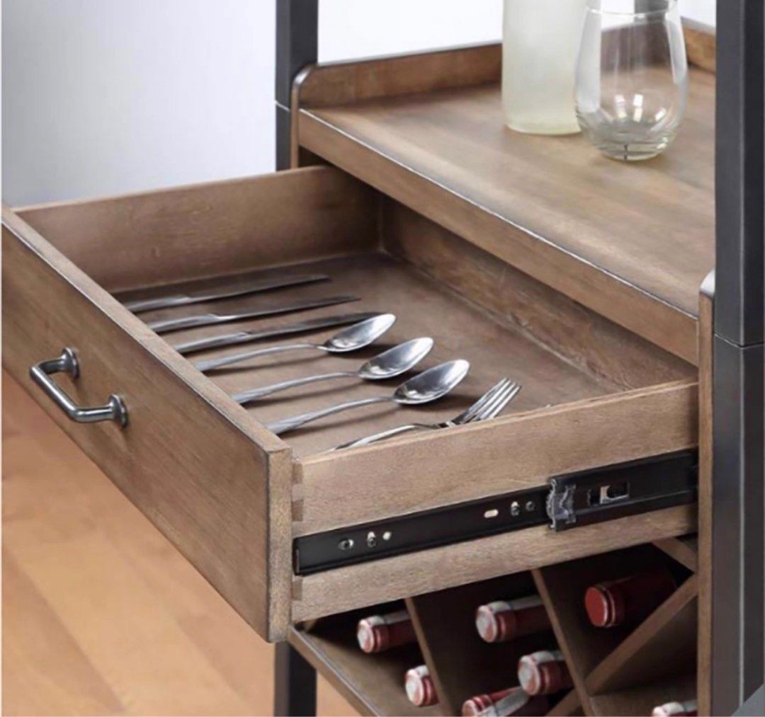 ARYEL Industrial Wine Display Cabinet - Radical Homes Singapore