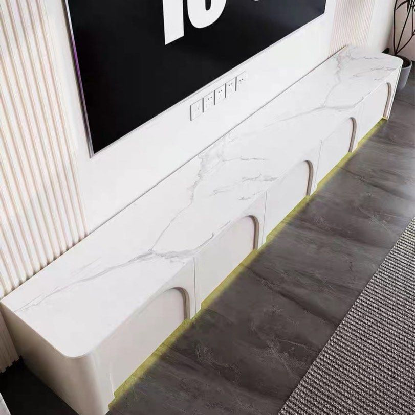 GEROM Japandi LED TV Console - Radical Homes Singapore