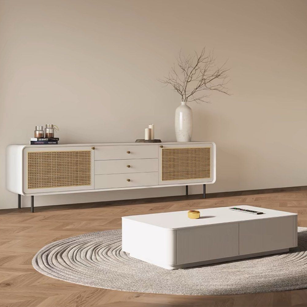 NADE Rustic Rattan TV Console - Radical Homes Singapore