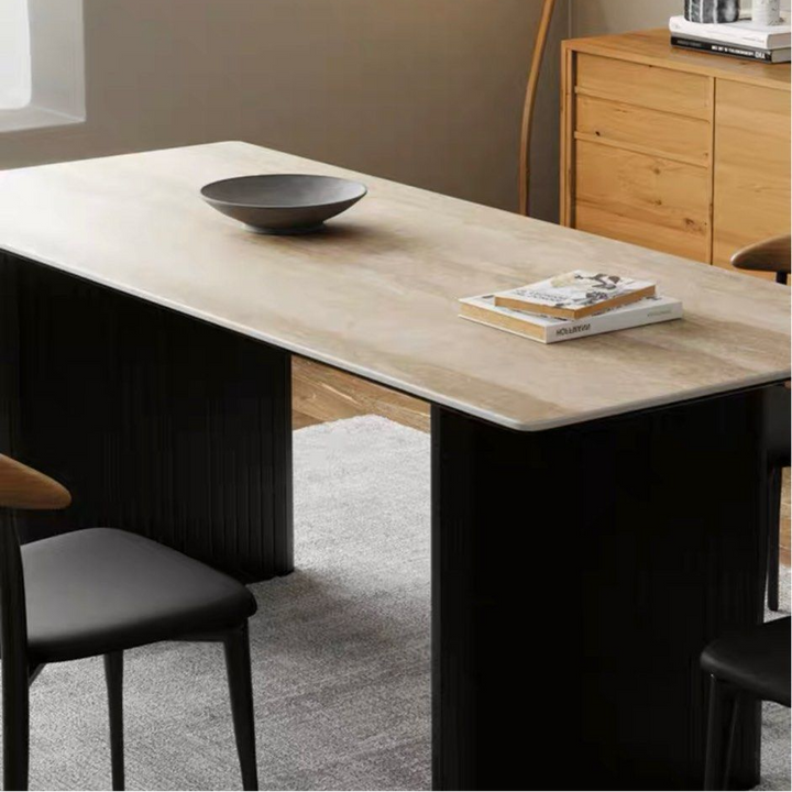 VELARON Modern Sintered Stone Dining Table & Chairs - Cassa Haus Singapore