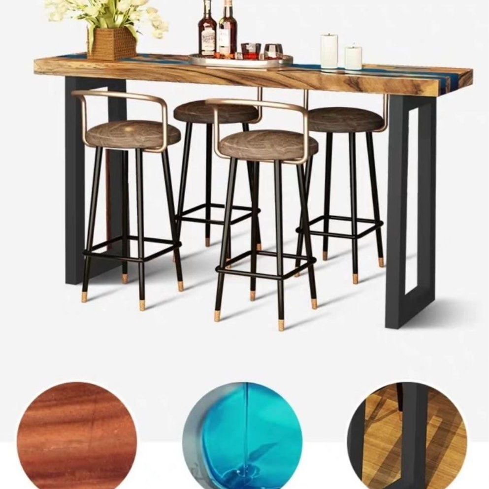 SNOTA Epoxy Resin River Bar Table - Radical Homes Singapore