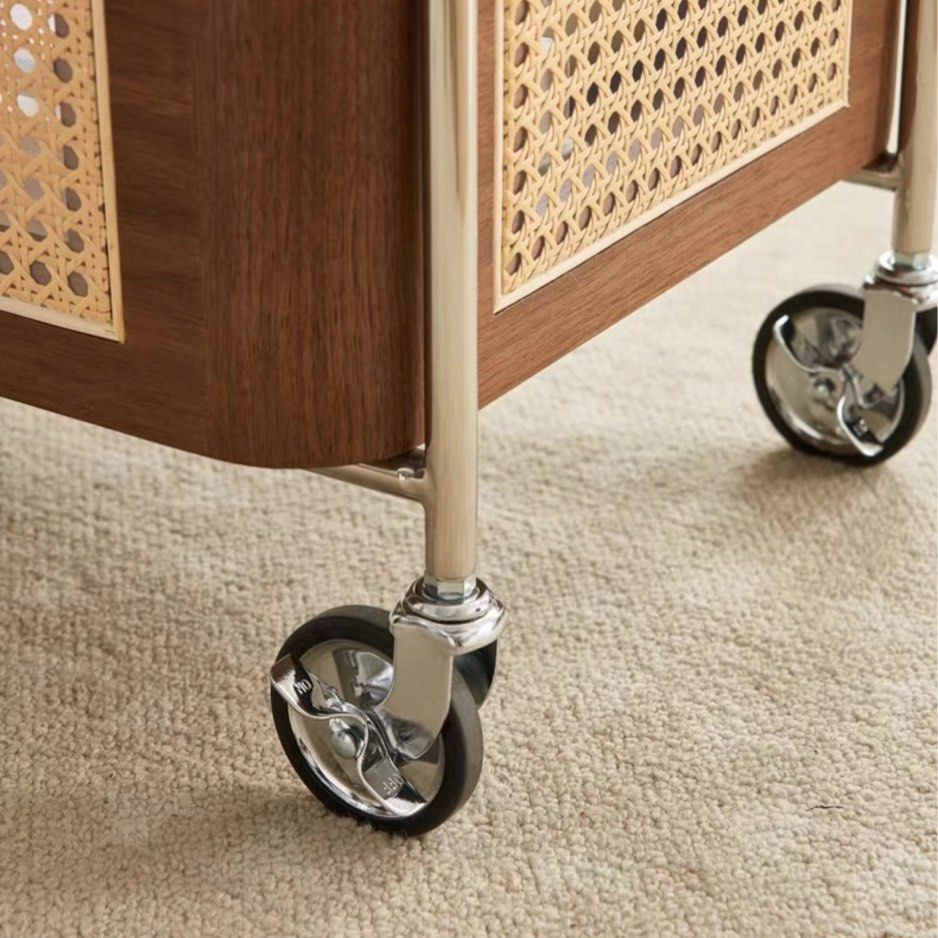ALTREI Modern Rattan Bar Cart - Radical Homes Singapore