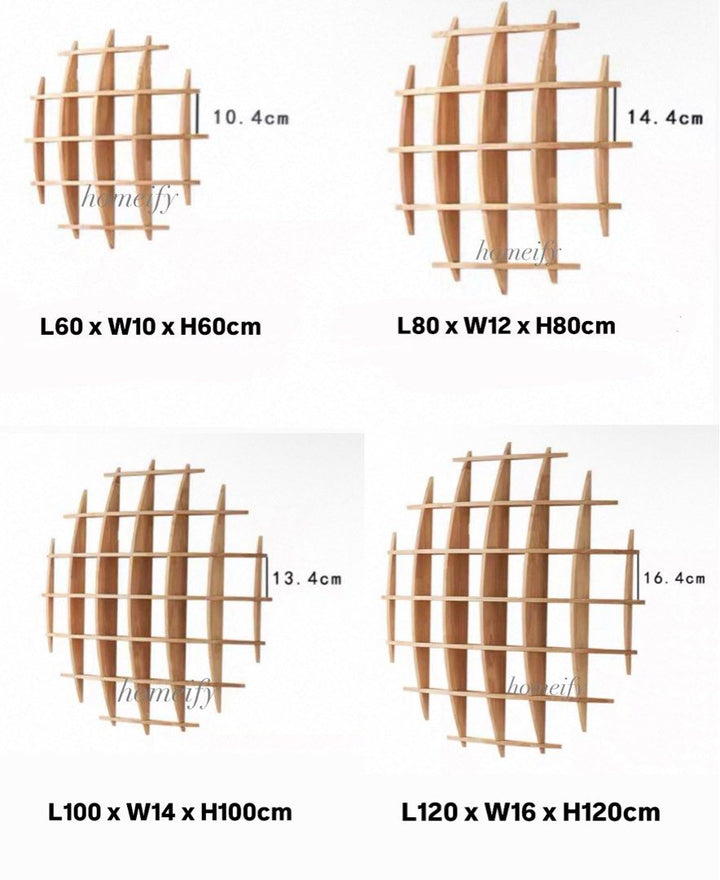 SHANS Sphere Waffle Wall Shelf - Radical Homes Singapore