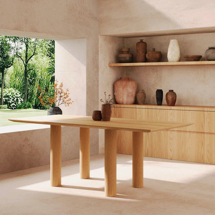 CADIAN Modern Solid Wood Dining Table - Radical Homes Singapore