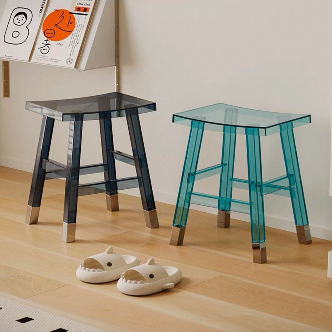 LIVARO Modern Acrylic Bar Stool