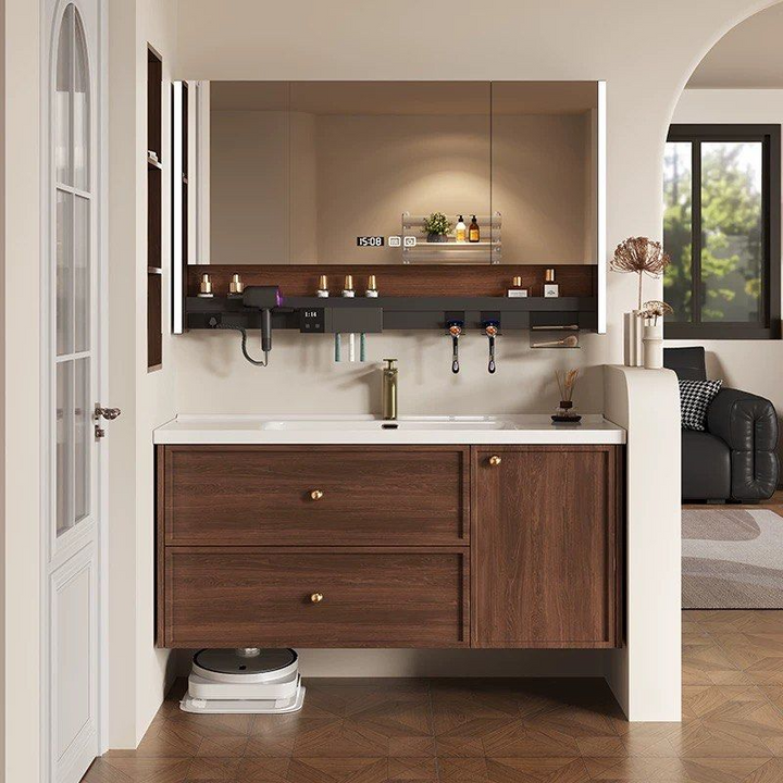 WATRE Modern Walnut Vanity Sink - Radical Homes Singapore